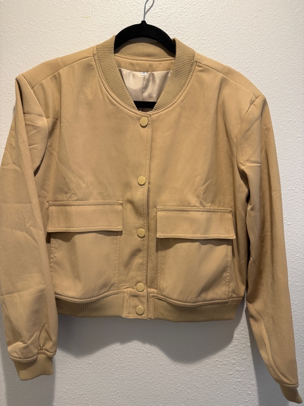 Tan Women's Bomber Jacket